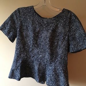 speckled blue gap blouse!